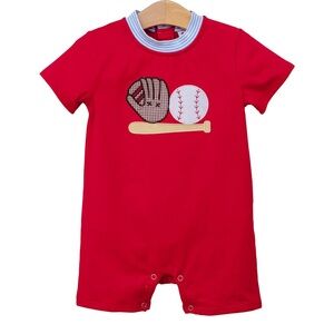Jelly Beans Red Baseball Bodysuit